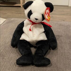 TY Beanie Baby - Fortune the Panda - NEW WITH TAGS!  vintage toys toy plush kids